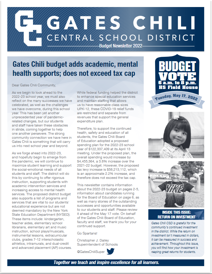 gccsd newsletter cover image